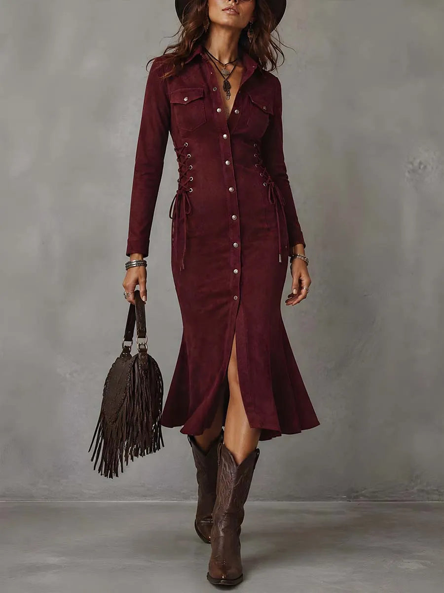 Vintage Midi Dress in lace, Affordable Luxury