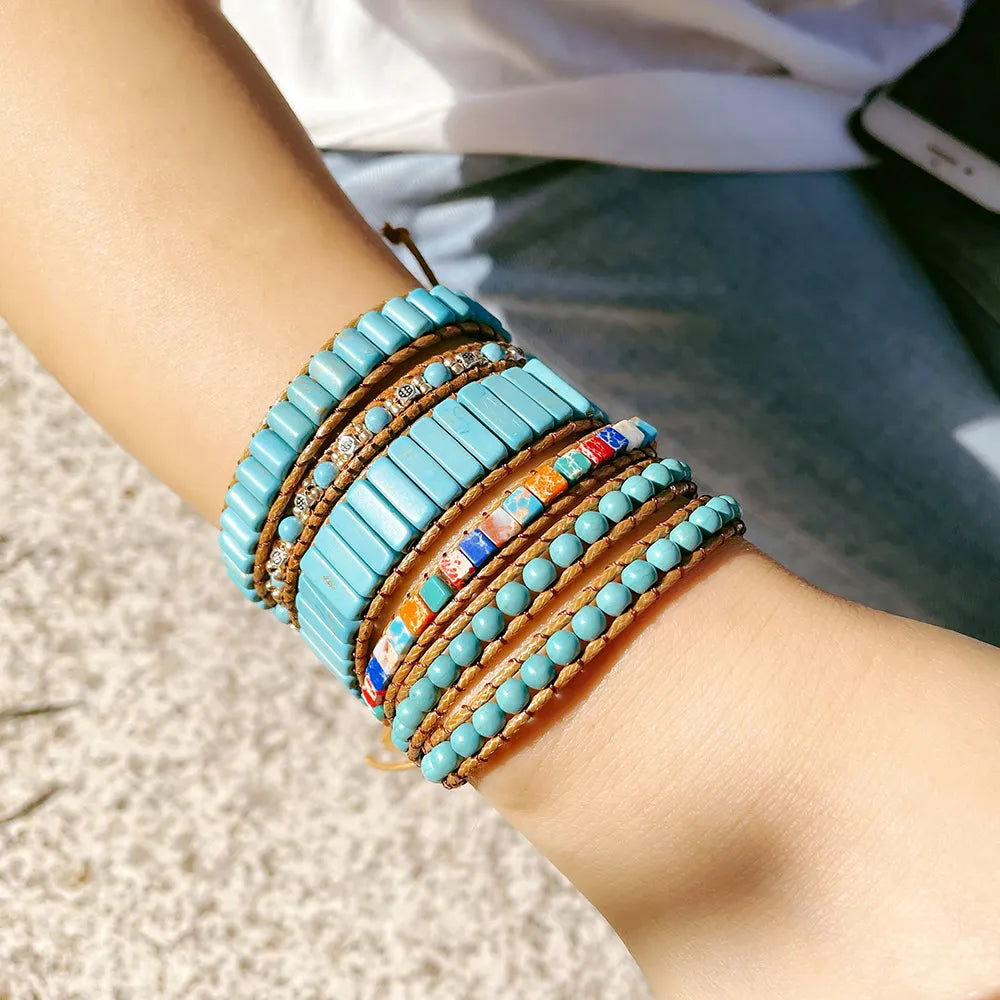 Unisex Retro N Wrap Braided Bracelet
