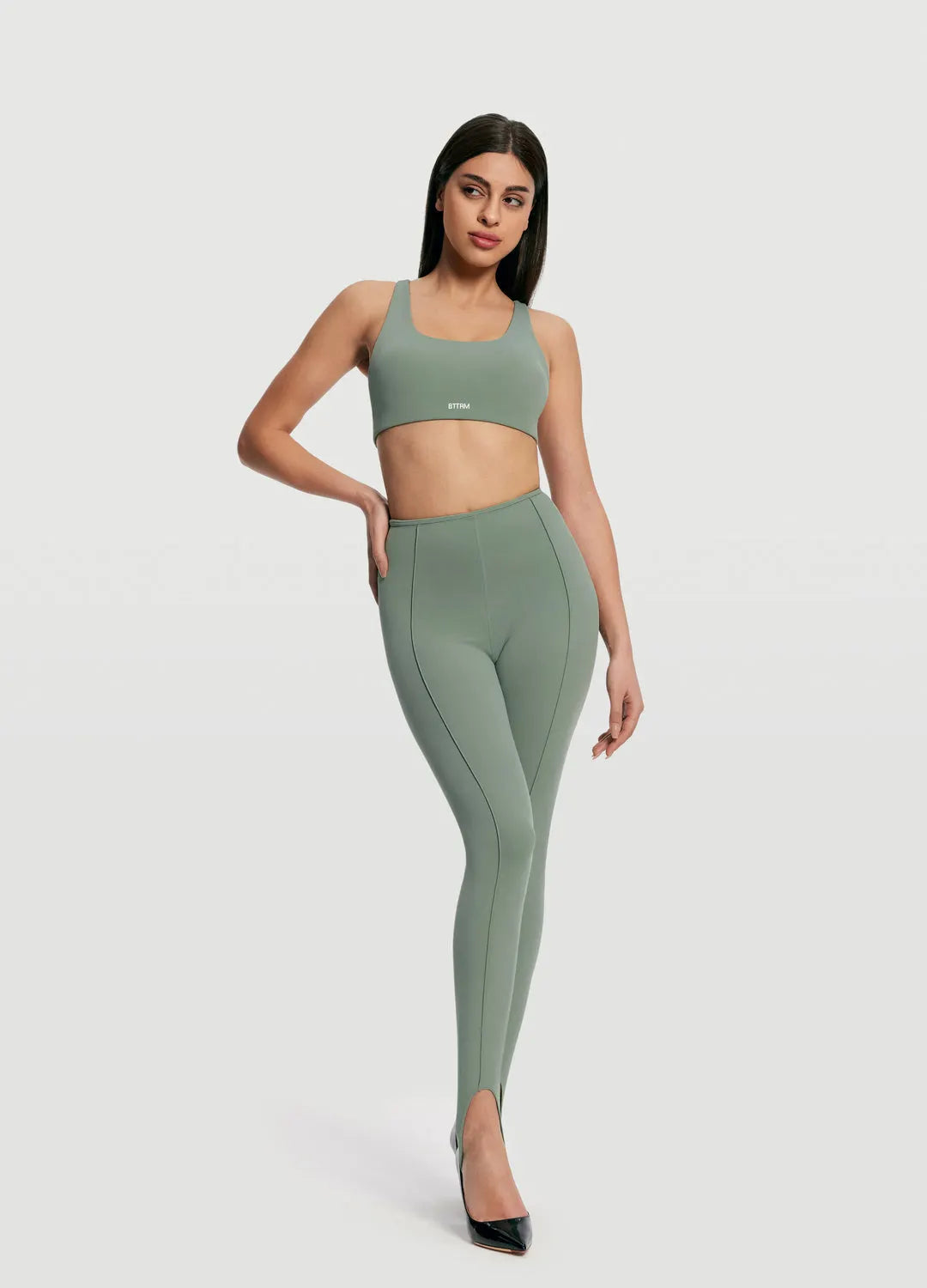 Stylish High-Waisted Stirrup Leggings