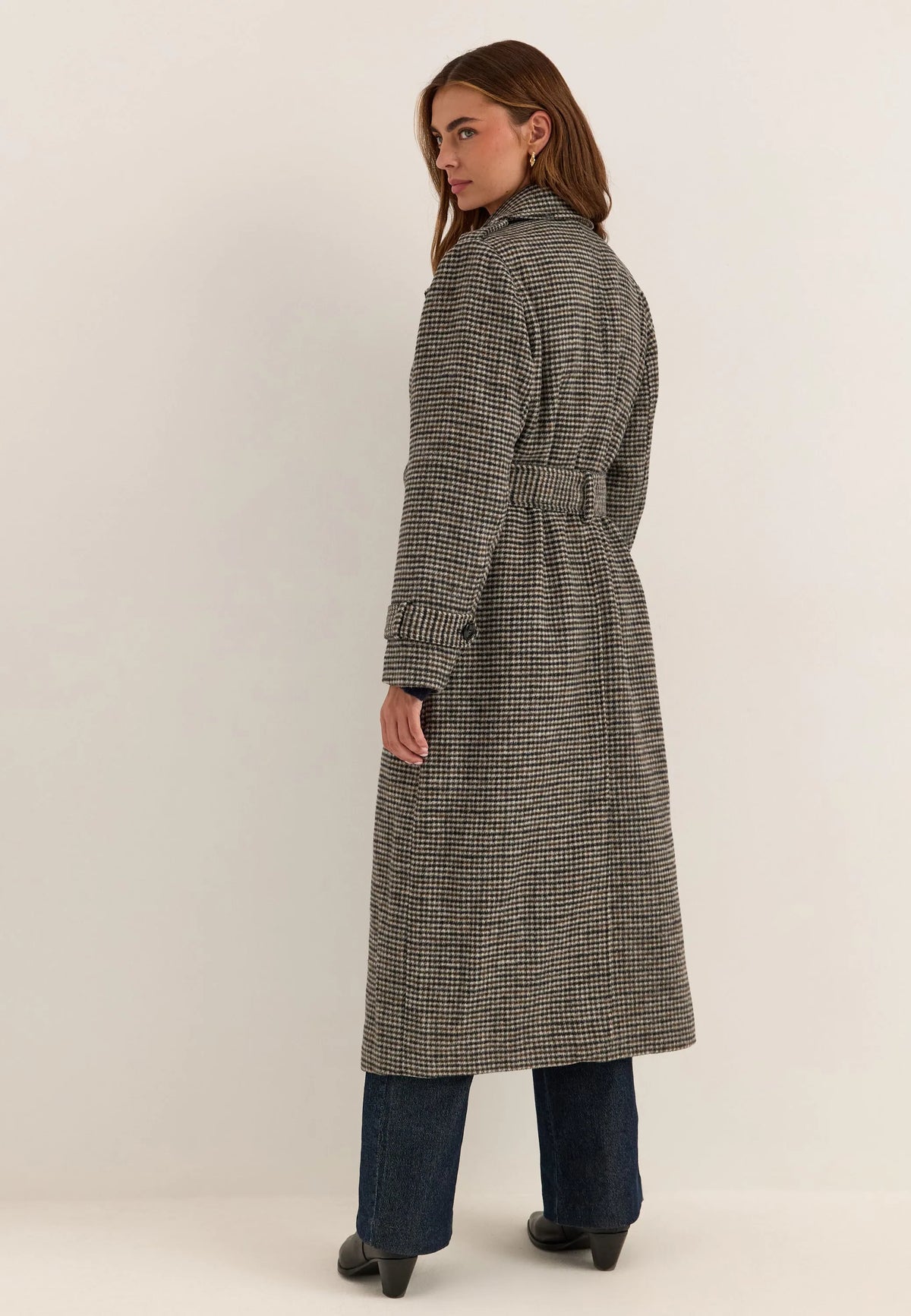 Wool Blend Trench Coat