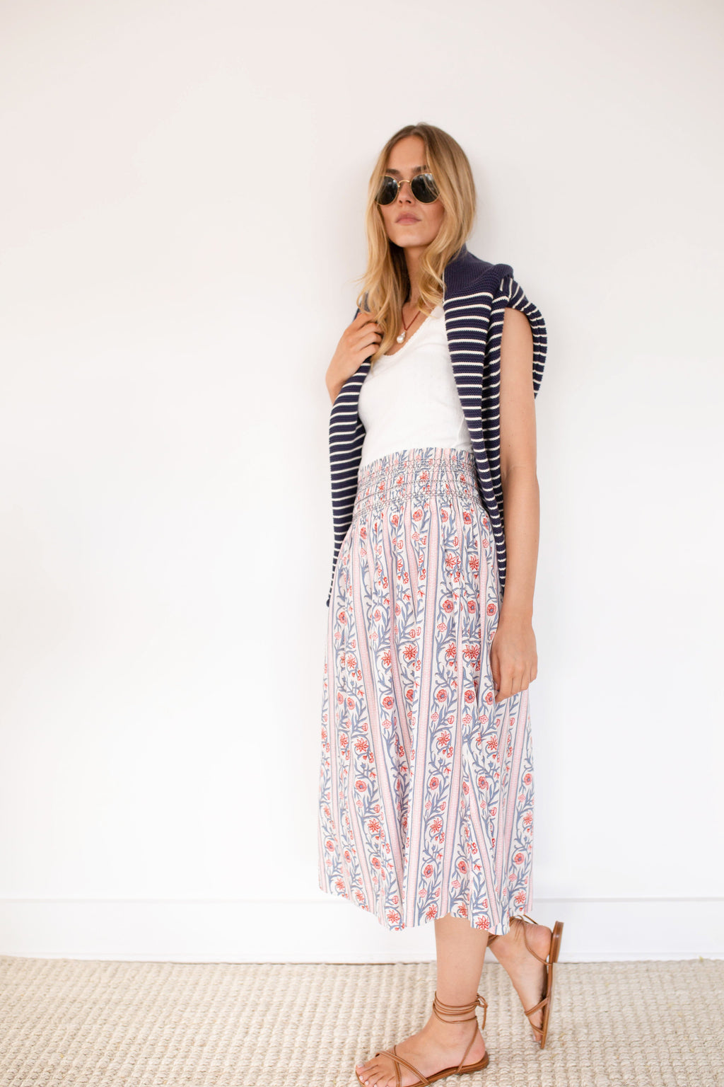 Sandra Skirt - Vine Floral