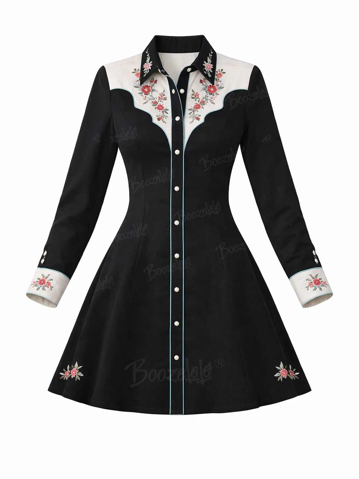 Western Vintage Patterns- 100% Cotton Dress