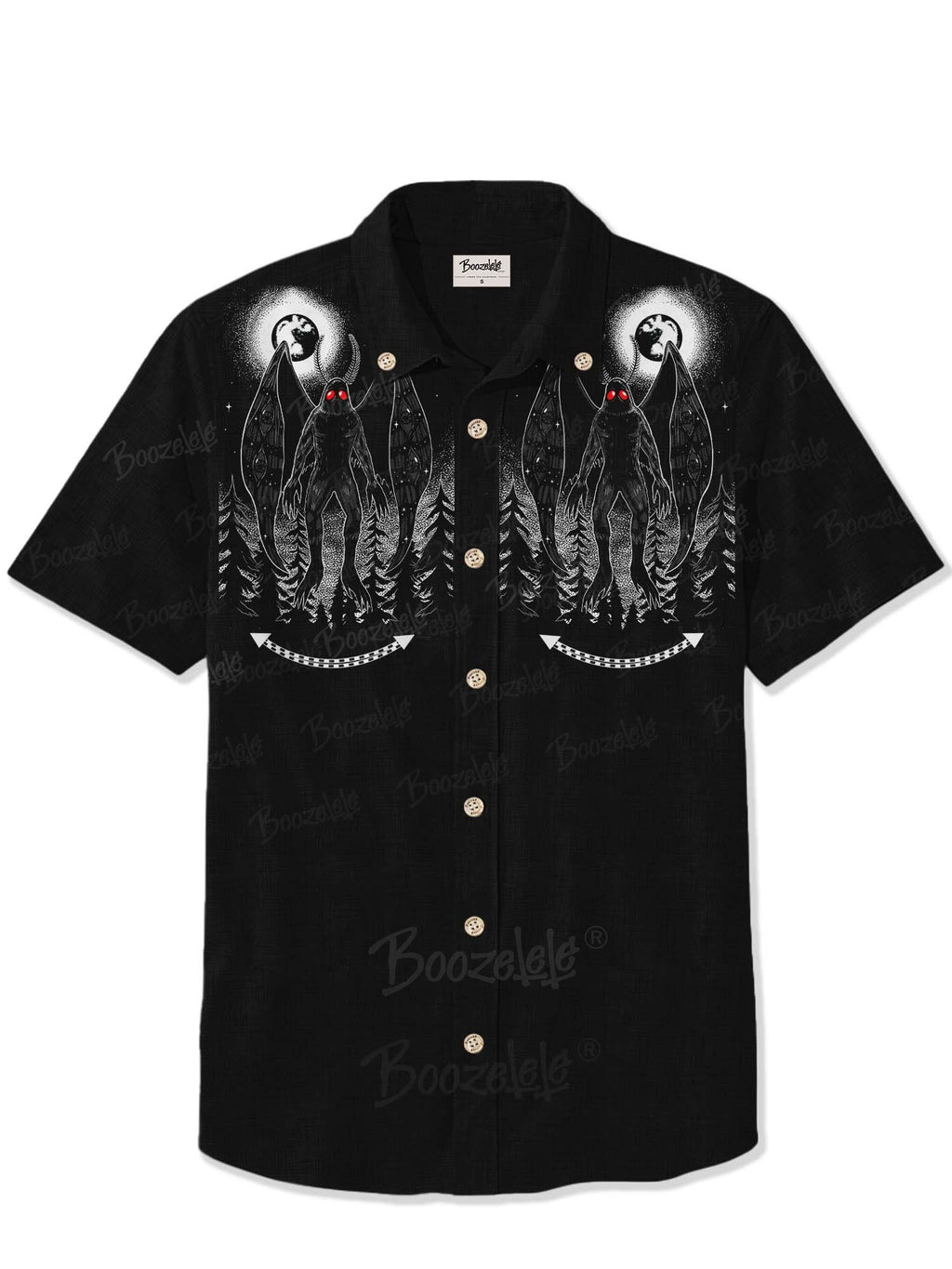 [Mystic Heart X Boozelele]Mothman  - 100% Cotton Shirt