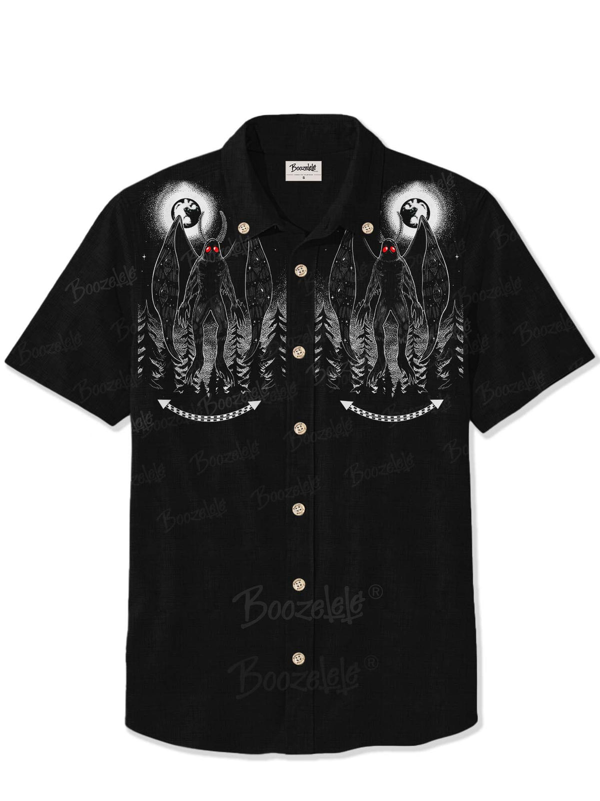 [Mystic Heart X Boozelele]Mothman  - 100% Cotton Shirt