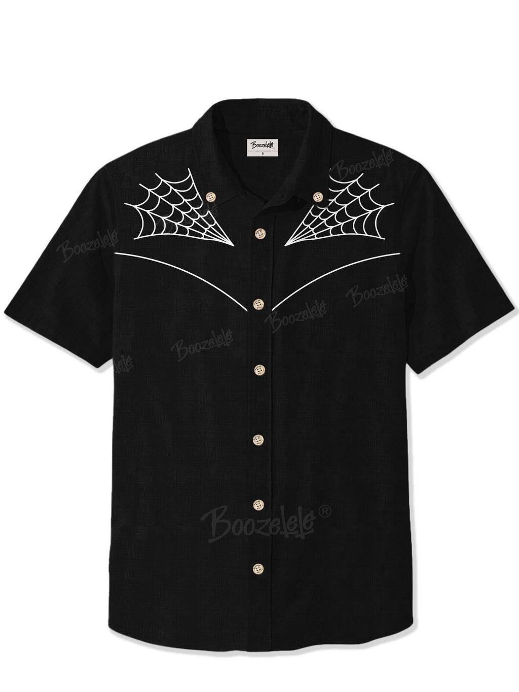[Embroidery]Spider Web - 100% Cotton Shirt