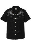 [Embroidery]Spider Web - 100% Cotton Shirt