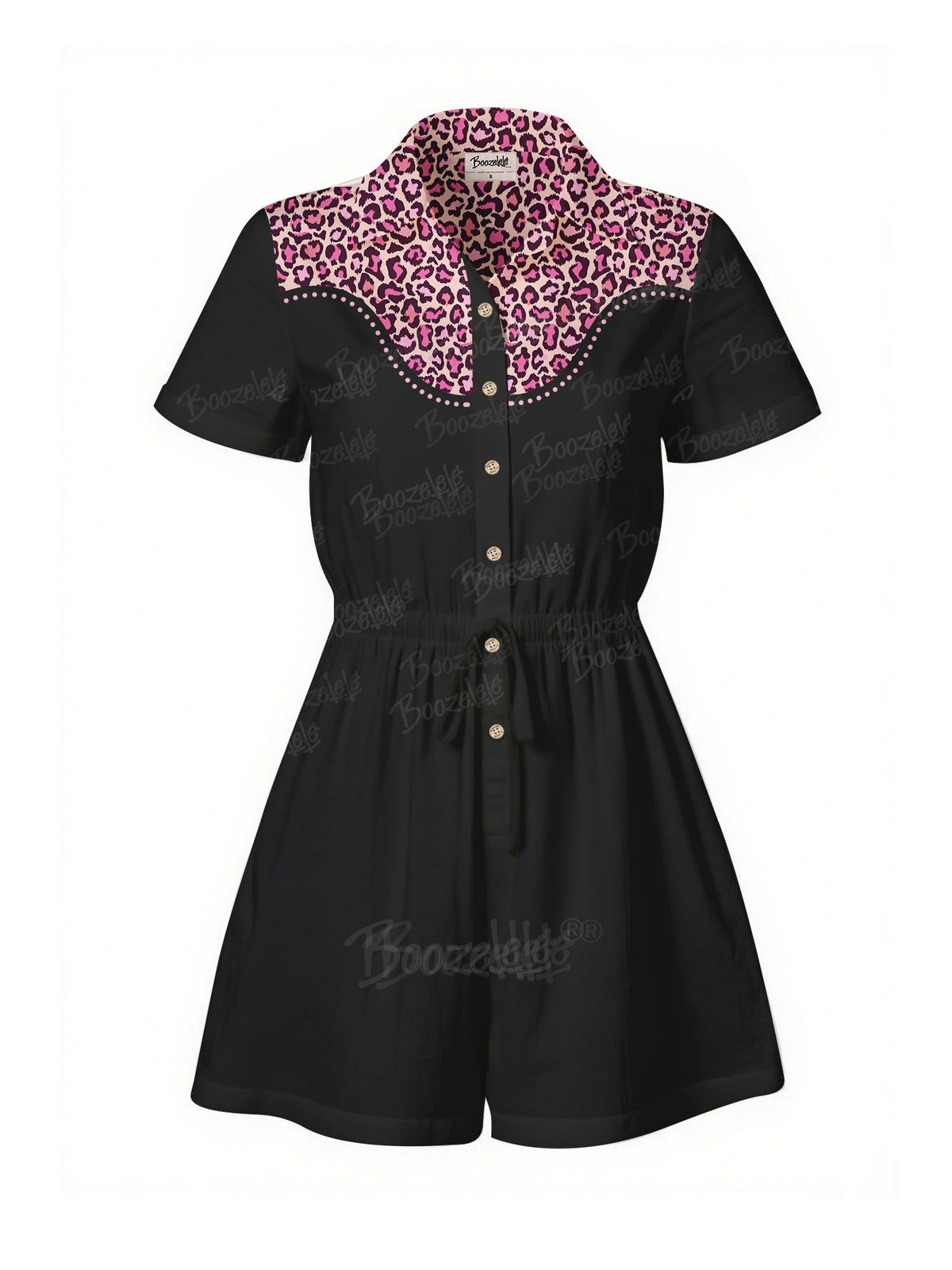 Leopard - 100% Cotton Pocket Jumpsuit